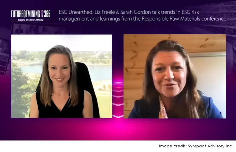 ESG Unearthed on Future of Mining 365 Liz Freele interviews Sarah Gordon (Future of Mining 365 & Sympact)